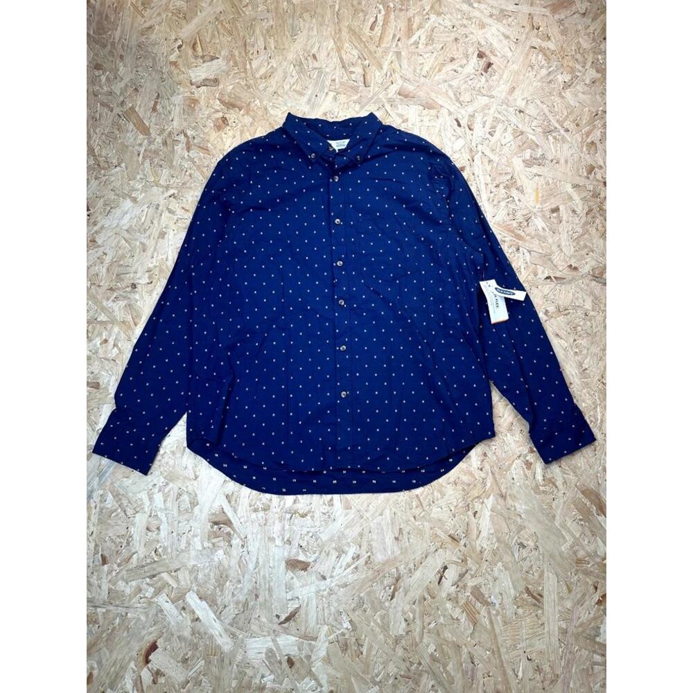 Old Navy Everyday Shirt Mens XL Blue Built-In Flex Long Sleeve Button Down NWT